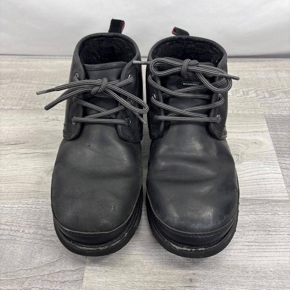 UGG Neumel Weather II Waterproof Black Leather Chukka Boots Size US 11 Men - Picture 4 of 16